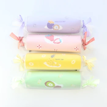 Domikee новые милые фруктовые дизайнерские школьные сумки для карандашей канцелярские принадлежности, тонкие конфеты DIY ручка чехол, 3 цвета