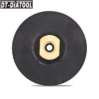 DT-DIATOOL 1шт Диаметр 4 дюйма/100 мм Задняя накладка для полировальных подкладок на основе алмазной резины 5/8-11 или сверхмягкого шлифовального диска M14