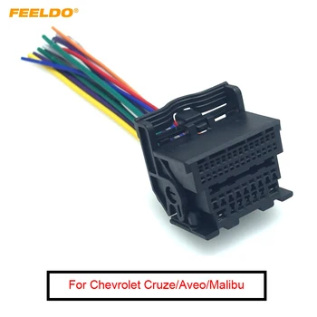 FEELDO 1 шт. Автомобильный стерео аудио адаптер жгута проводов для Chevrolet Cruze Malibu Aveo ISO Radio CD / DVD Установочный кабель #AM6077