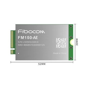 Fibocom FM150-AE 5G модуль Qualcomm SDX55 чипсет SA/NSA 5G NR Sub-6 диапазон LTE Cat20 M.2 модем Азия Европа Австралия MIMO GNSS