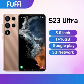 FUFFI S23 Ultra Смартфон Android 5,0 дюйма 16 ГБ ПЗУ 1 ГБ ОЗУ Google Play Магазин Google Play Мобильные телефоны 2 + 3 Мп Камера 3G Сеть Сотовый телефон