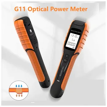 G11 Высокоточный измеритель оптической мощности с аккумуляторной батареей, цветной ЖК-экран FTTH, оптоволоконный измеритель мощности со вспышкой, OPM