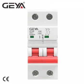 GEYA GYM8 Двухполюсный DIN-рейка MCB 4.5KA Миниатюрные автоматические выключатели переменного тока 63A с CE CB SEMKO