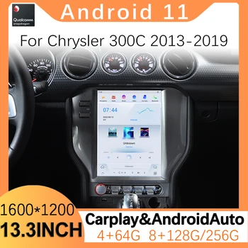 GPS Навигация CarPlay Авто Радио Android 11 Экран для Chrysler 300C 2013-2019 Авто Мультимедиа DVD Стерео Радиоплеер 4G WIFI
