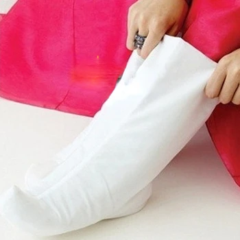 Hanfu Socks Традиционные белые ретро длинные трубчатые нейлоновые эластичные носки