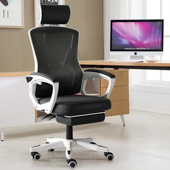 HOOKI Официальный компьютерный стул Стул для домашнего офиса Кресло с откидной спинкой Вращающееся кресло Общежитие Студенческая игровая игра Спинка Спальный чай