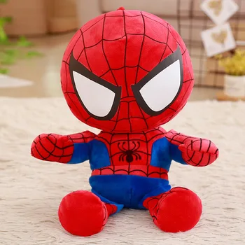 Hot 27 см Disney Spiderman Плюшевые игрушки Куклы для фильмов Marvel Avengers Мягкий мягкий герой Капитан Америка Железные рождественские подарки для детей