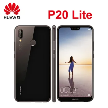 Huawei P20 Lite Смартфон Android 5,84 дюйма 4 ГБ ОЗУ 128 ГБ ПЗУ Мобильные телефоны 4G Сеть 16 МП + 24 МП Google Сотовый телефон Global ROM