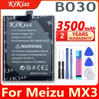KiKiss B030 Сменный аккумулятор для мобильного телефона Meizu Meizy MX3 M351 M353 M355 M356 MX 3 аккумуляторные батареи 3500 мАч