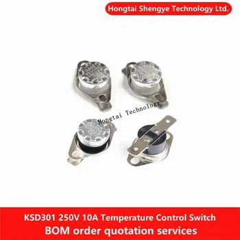 KSD301/302 Реле контроля температуры 150/155/160/180/190/195/200/210C-350C Нормально закрытый 10А 250В Датчики температуры