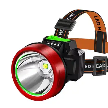 LED USB Перезаряжаемый налобный фонарь XHP70 Мощная супер яркая водонепроницаемая рыбалка поиск кемпинг фонарик