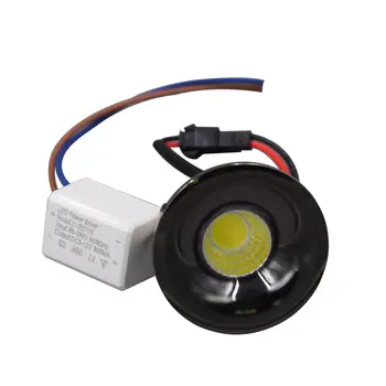 LED Мини COB Потолочный светильник Алюминиевый AC85-265V 12V 3 Вт Кабинетная лампа Встраиваемый потолочный точечный светильник Белый Черный
