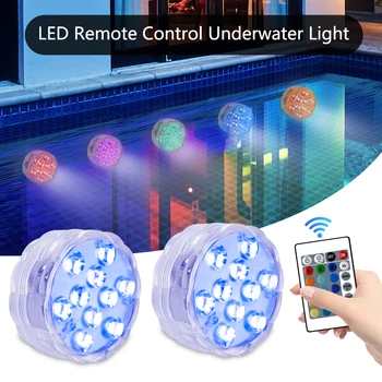 LED Подводный фонарь RGB Бассейн Подводный свет Открытый аккумулятор Подводный свет Аксессуары для бассейна