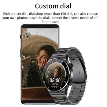 LIGE NFC Bluetooth Call Смарт-часы Мужчины HD Экран Спортивный браслет Водонепроницаемый монитор здоровья ЭКГ Мужские умные часы для IOS Android LIGE NFC Bluetooth Call Смарт-часы Мужчины HD Экран Спортивный браслет Водонепроницаемый монитор здоровья ЭКГ Мужские умные часы для IOS Android 4