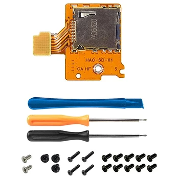  Micro-SD Слот для карты Micro-SD Замена платы Ремонтный комплект Запасные части для Nintendo Switch Ns Tf Слот для SD-карты