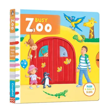 MiluMilu Busy Zoo Buku Children's EnlightEnmEnt Learning Parent Child Education Interactive