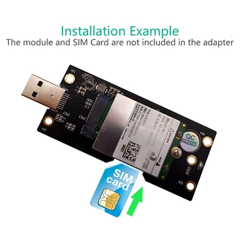 NGFF M.2 Key B на USB 3.0 Адаптер Карта расширения с SIM-картой 8-контактный слот для модуля WWAN/LTE 3G/4G/5G с поддержкой M.2 NGFF M.2 Key B на USB 3.0 Адаптер Карта расширения с SIM-картой 8-контактный слот для модуля WWAN/LTE 3G/4G/5G с поддержкой M.2 5