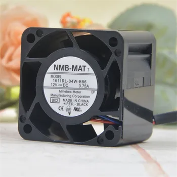 NMB-MAT 12 В 0,75 А 1611RL-04W-B86 4028 40 мм 40 * 40 * 28 мм 1U 2U серверный вентилятор большой мощности 4-контактный