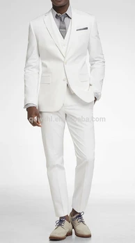 Pop белый цвет слоновой кости Мужской костюм Slim Fit Жених смокинг Бизнес Шафер Жених Жених свадебные костюмы костюм homme terno masculin