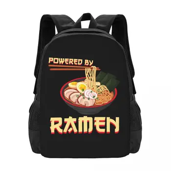  Powered By Ramen Japanese Anime Noodles Коллаборация Рюкзак Большая вместимость Симпатичные складные рюкзаки для одежды