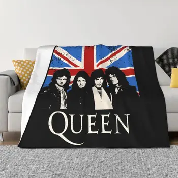 Queen 2019 Тренд Флаг Personals Рок-группа-Ребенок Одеяло Простыня Диван-кровать На диване Постельные принадлежности Дорожный диван Декоративный