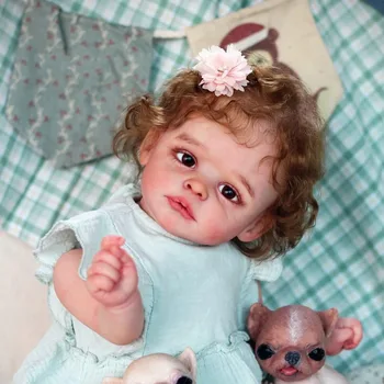Reborn Baby Силиконовое мягкое тело 50 см Joleen 3D Skin с видимыми венами Рождественская кукла Bebe Игрушка для девочки Реалистичное детское искусство Boneca