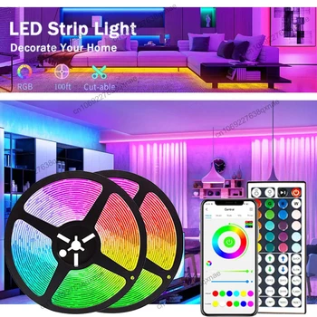 RGB SMD5050 Светодиодные ленты Управление Bluetooth Светодиодные фонари для комнаты Led1-5м 10м 15м 20м 30м Украшение Неоновые огни Tira Led