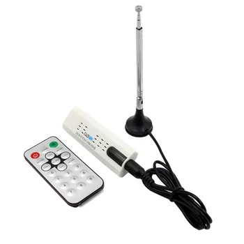 Set USB 2.0 DVB-T2 DVB-C DVB-T FM DAB Цифровой спутниковый ТВ-тюнер HDTV Stick Приемник с антенной Пульт дистанционного управления FM DAB SDR USB Донгл