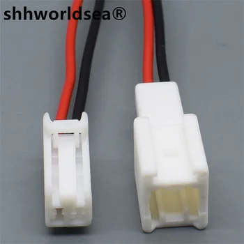 shhworldsea 2pin 1,2 мм для штекера Honda лампа для чтения взять электрический разъем задней двери штекер мужской женский штекер 7187-8845/7186-8845