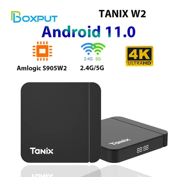Smart TV Box Android 11 Tanix W2 Amlogic S905W2 Android 11.0 Медиаплеер H.265 AV1 Dual Wifi HDR 10+ 4GB32GB Телевизионная приставка 2G16G