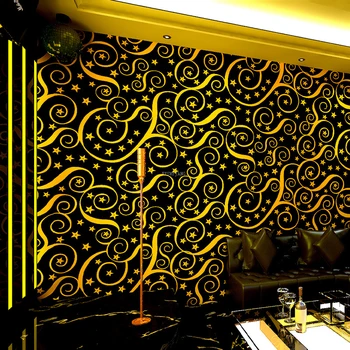 Star Vine Обои KTV Karaoke Мигающее настенное покрытие 3D Отражающая решетка тема Коробка Фон Украшение дома Наклейка на стену