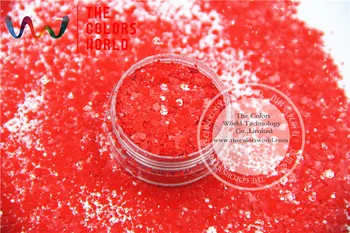 TCH313-H1 Mix Red Colors устойчивые к растворителям шестиугольные формы Блеск для нейл-арта, геля для ногтей, лака для макияжа ногтей и украшения своими руками