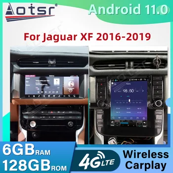 Tesla Стиль Авто Стерео Радио Мультимедийный Плеер Для Jaguar XF 2016 2017 2018 2019 Android Аудио GPS Навигационное головное устройство Carplay