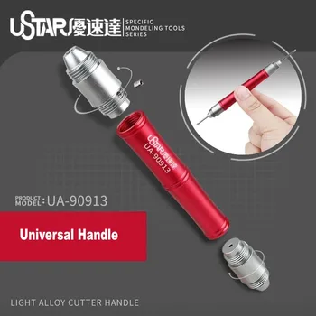 USTAR UA-90913 Резак из легкого сплава Универсальная ручка 0,075 мм ~ 0,5 мм Разделочный нож Крафтовая модель ножа 116x15 мм для Gundam Hobby Tools