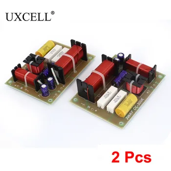 UXCELL 2 шт. 180 Вт HiFi кроссоверные фильтры Делитель частоты 3-полосная акустическая система Аудио 850/4800 Гц Универсальный для авто