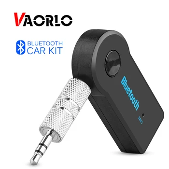 VAORLO Автомобильный Bluetooth-приемник AUX Audio Bluetooth Адаптер 3,5 мм Автомобильный комплект HandsFree Беспроводной приемник для автомобильных динамиков Наушники
