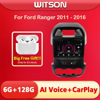WITSON AI VOICE Android 11 Стерео Мультимедиа GPS Навигация стерео Для Ford Ranger 2011 2012 2013 2014 2015 2016 авто радио