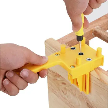 Wood Tools Wood Duweling Jig Ручные наборы ручных столярных инструментов 6/8/10 мм Сверлильное сверло Дырокол для деревообрабатывающего дюбельного соединения