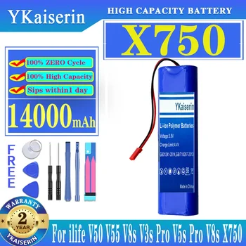 YKaiserin Battery X 750 14000mAh для аккумуляторов ilife V50 V55 V8s V3s Pro V5s Pro V8s X750 YKaiserin Battery X 750 14000mAh для аккумуляторов ilife V50 V55 V8s V3s Pro V5s Pro V8s X750 0