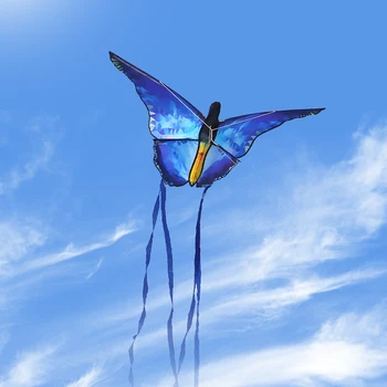 YongJian Crystal Butterfly Kite Красивый синий воздушный змей на открытом воздухе Веселый воздушный змей летающие игрушки для детей Спортивные игрушки на открытом воздухе