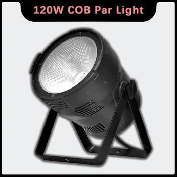 YUER 120 Вт COB Par Light RGBW 4IN1 Лучевой светодиод для диджея Диско-бар Свадебная вечеринка Клуб DMX512 Канальный рендеринг Сценический световой эффект