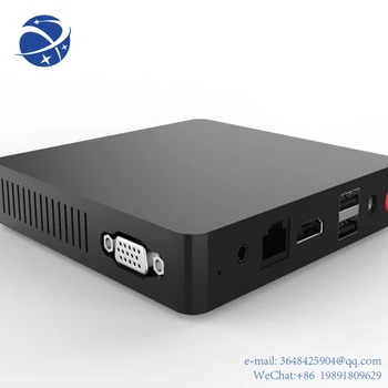 YYHC Мини Windows ПК Безвентиляторный промышленный ПК Nano Box для монитора 4 * USB RJ45 HDM1 N3350 Мини-ПК