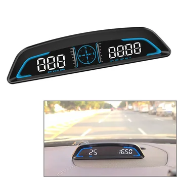 Авто GPS HUD спидометр Проекционный дисплей Компас Сигнализация превышения скорости для всех транспортных средств
