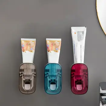 Автоматический дозатор зубной пасты Соковыжималка Настенный дизайн Водонепроницаемый съемный соковыжималка для зубной пасты с внутренней очисткой для детей