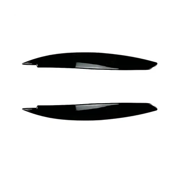 Автомобильная глянцевая черная лампа для фар Крышка бровей Отделка для 1 серии E81 E82 E87 E88 2008-2013 Автомобильные веки