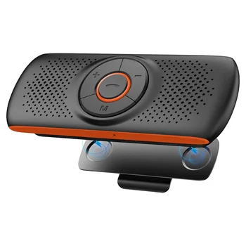 Автомобильный Bluetooth-динамик Bluetooth в автомобильном громкой связи для разговоров по громкой связи, беспроводной автомобильный музыкальный плеер с зажимом для козырька