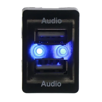 Автомобильный USB Аудио Входной Адаптер Аудио Конвертер Удлинитель Кабель Аудио Интерфейс Для Toyota Camry Rav4 Corolla 2009-2016