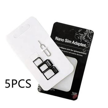 Адаптер SIM-карты Cantell Преобразователь адаптера для замены SIM-карты Nano SIM на стандарт MICRO SET 4 в 1 Адаптер SIM-карты Cantell Преобразователь адаптера для замены SIM-карты Nano SIM на стандарт MICRO SET 4 в 1 0