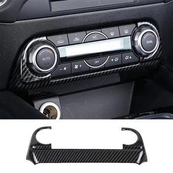 Аксессуары для стайлинга автомобиля для Mazda CX-5 CX5 CX 5 2017 2018 Внутренняя кнопка переключения кондиционера Крышка отделки передней панели управления