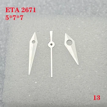 Аксессуары для часов Ручка для часов 3 иглы для ETA 2671 Размер механизма 5,0 мм * 7,0 мм * 7,0 мм Женщины No 013